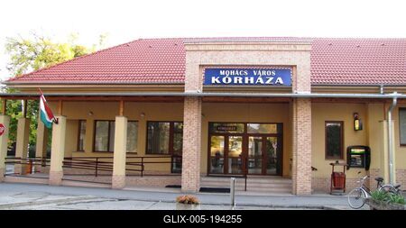 Mohács - Hospital - Hungary-stock-foto