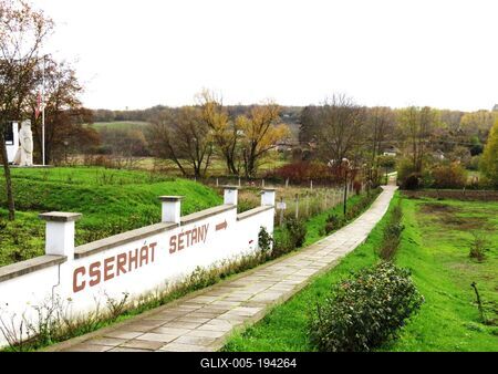 The Cserhát promenade in Bér - Excursion - Hungary-stock-foto