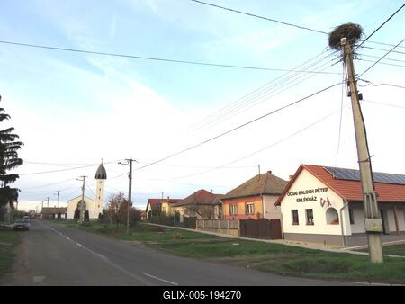Kisbagyon - Village - Church - Memorial House-stock-foto
