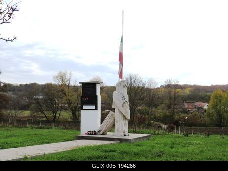 The 1956 monument in Bér, Nógrád County - Hungary-stock-foto