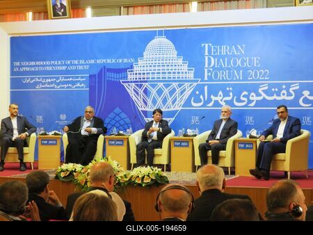Tehran - 3rd Dialogue Forum - Ministers-stock-foto