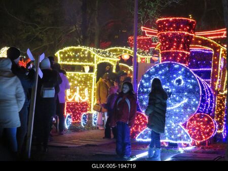 Lumina Park - Light and Sound - Budapest - Attraction-stock-foto