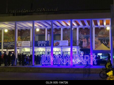 Lumina Park - Budapest - Light and Sound - Attraction-stock-foto