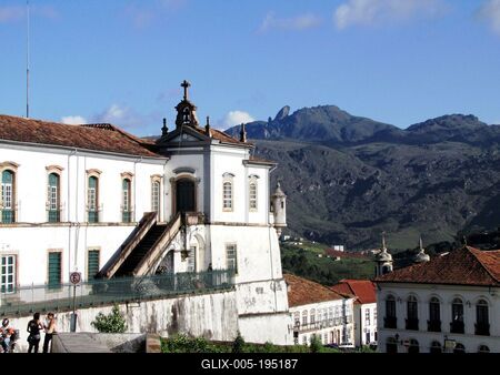 Ouro Preto - Brazil - UNESCO Wotld Heritage - View-stock-foto