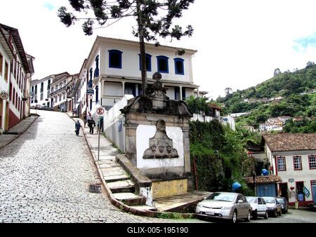 Ouro Preto - Brazil - UNESCO World Heritage-stock-foto