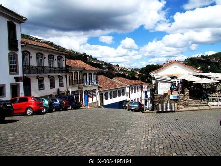 Ouro Preto - Brazil - UNESCO World Heritage-stock-foto