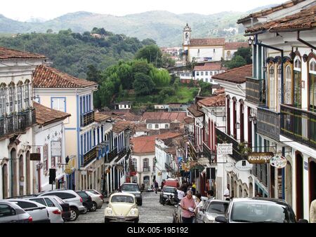Ouro Preto - Brazil - UNESCO World Heritage-stock-foto