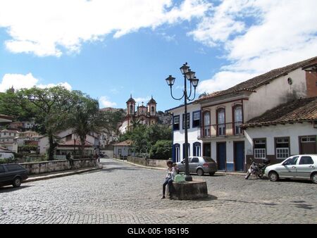 Ouro Preto - Brazil - UNESCO World Heritage-stock-foto
