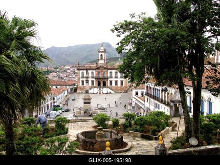 Ouro Preto - Brazil - UNESCO World Heritage - Tiradentes-stock-foto