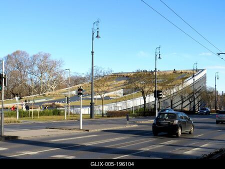 The curved roof of the Ethnographic Museum - Budapest-stock-foto
