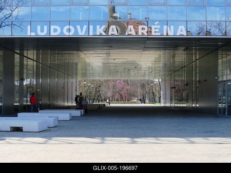 Ludovika aréna - Hungarian defense - Sport - Budapest-stock-foto
