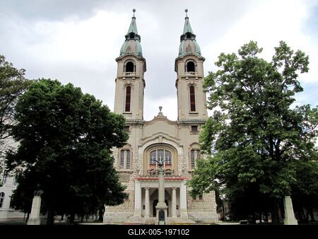Pápa - Hungary - Reformed Church-stock-foto