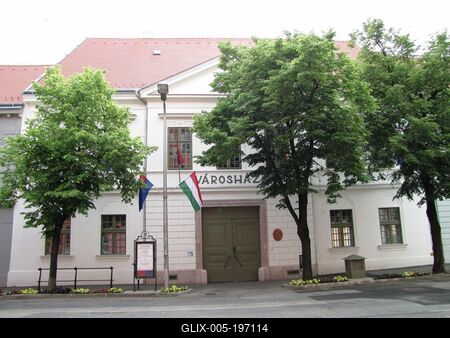 Pápa - Hungary - Cizy Hall-stock-foto