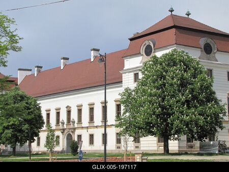Pápa - Hungary - Esterházy Castle-stock-foto