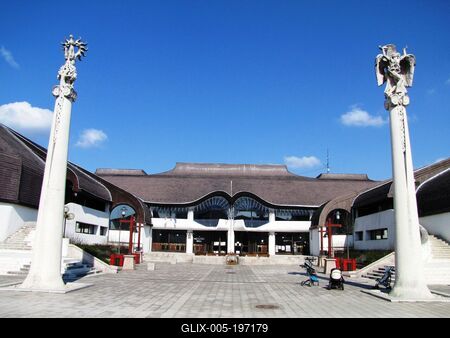 Makovecz Cultural Center - Sárospatak - Hungary-stock-foto