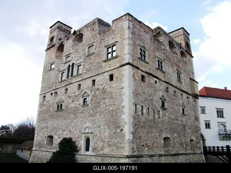 Red Tower - Rákóczi Castle - Sárospatak - Hungary-stock-foto