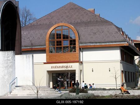 Health Center - Sárospatak - Hungary-stock-foto