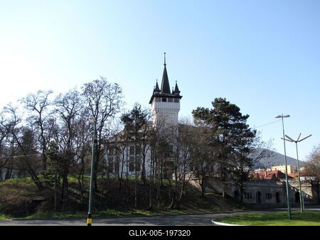 The Wine Museum building - Sátoraljaújhely - Hungary-stock-foto