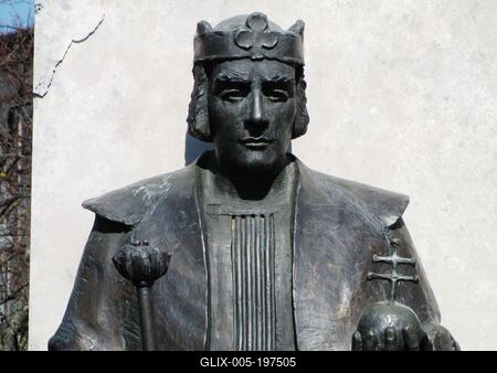 Statue of King István V - City status - Sátoraljaújhely - Hungary-stock-foto