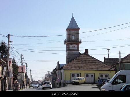 Fire Tower - Sátoraljaújhely - Hungary-stock-foto