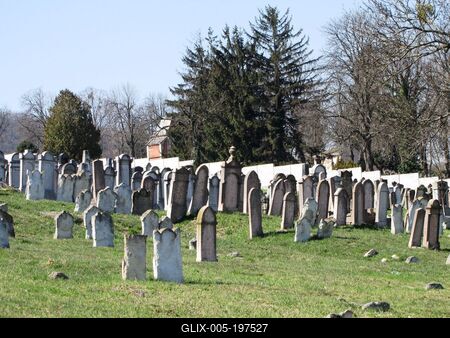 The Jewish cemetery - Sátoraljaújhely - Hungary-stock-foto