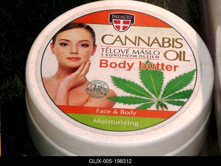 Cannabis body cream - Vienna - Austria-stock-foto