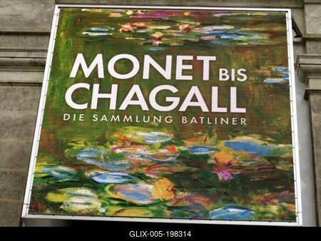 Albertina - Vienna - Exhibition - Chagall and Monet-stock-foto