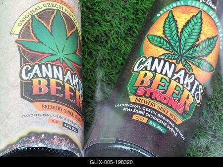 Cannabis beer - Vienna - Austria-stock-foto