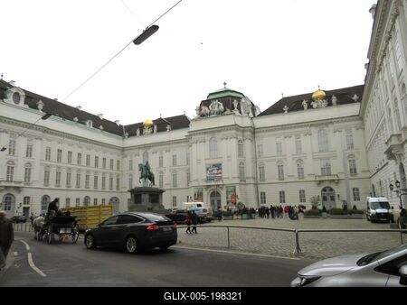 Vienna - Hofburg - Josefs platz - Austria-stock-foto