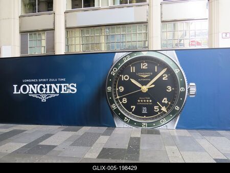 Longines watch advertisement - Vienna - Austria-stock-foto
