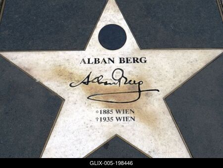 Alban Berg commemorative site - Vienna - Austria-stock-foto
