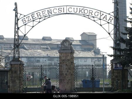 Szerencs - Destroyed sugar factory building -Hungary-stock-foto