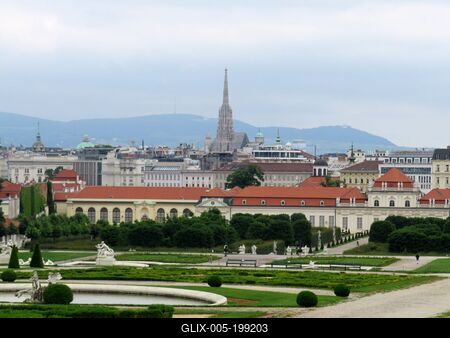 Vienna - Austria - Belvedere park View-stock-foto