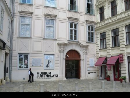 The Jewish Museum in Vienna's Juden Square-stock-foto