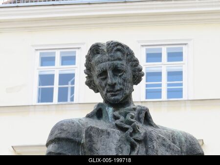 Lessing statue - Vienna-stock-foto
