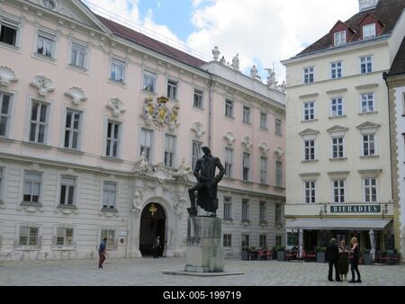 Juden square - Vienna - Lessing statue-stock-foto