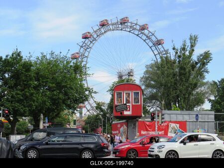 Big wheel - Vienna- Amusement - Prater-stock-foto