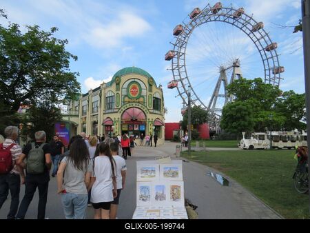 Big wheel - Prater - Vienna - Amusement-stock-foto
