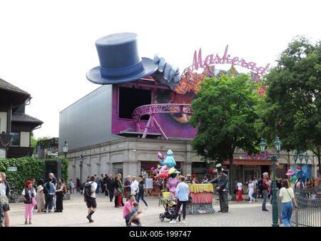 Masquerade - Vienna - Prater amusement park-stock-foto