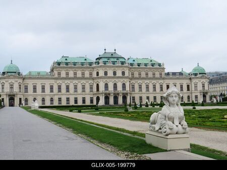 The Belvedere Palace in Vienna-stock-foto