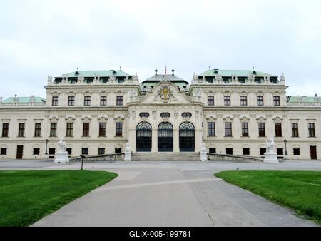 The Belvedere Palace in Vienna-stock-foto