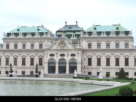 The Belvedere Palace in Vienna-stock-foto