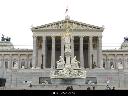 Vienna - Austrian Parliament-stock-foto