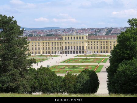 Schönbrunn Palace in Vienna-stock-foto