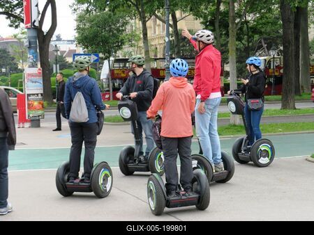 Vienna - Electroci sccoters - Tourism-stock-foto