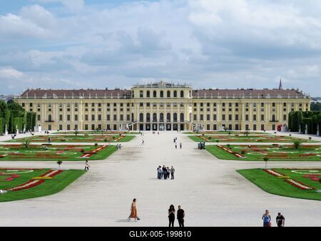 Schönbrunn Palace in Vienna-stock-foto