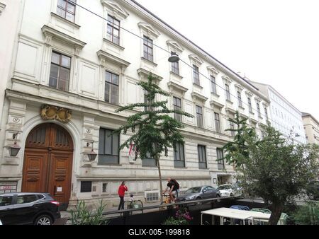 Count Festetics Jenő palace - Vienna - Berggasse-stock-foto