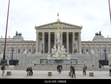 Vienna - Austrian Parliament-stock-foto