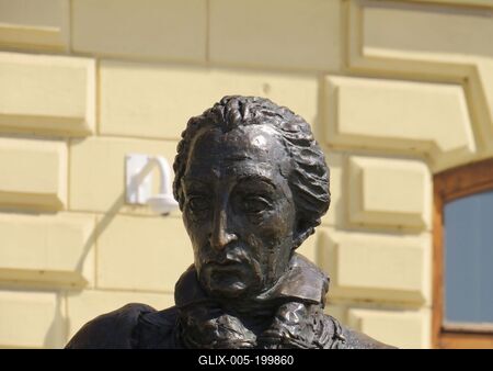Statue of Count György Festetics - Keszthely - Hungary-stock-foto