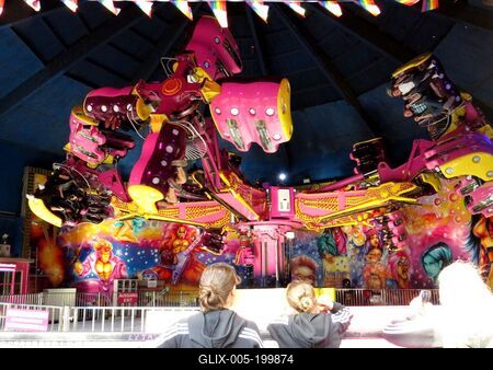 Spinning wheel in the Prater amusement park - Vienna-stock-foto
